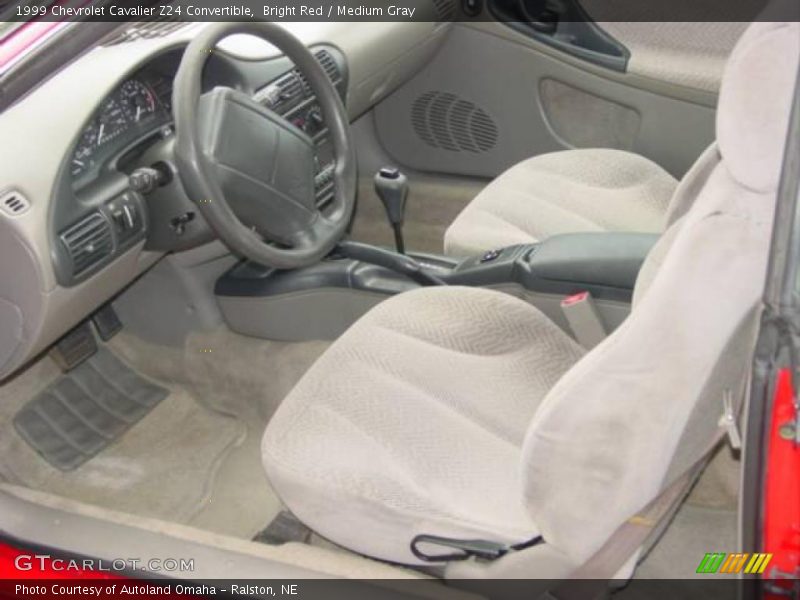 Bright Red / Medium Gray 1999 Chevrolet Cavalier Z24 Convertible