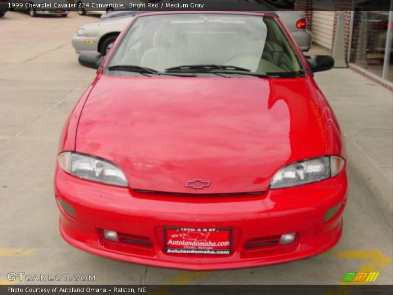Bright Red / Medium Gray 1999 Chevrolet Cavalier Z24 Convertible