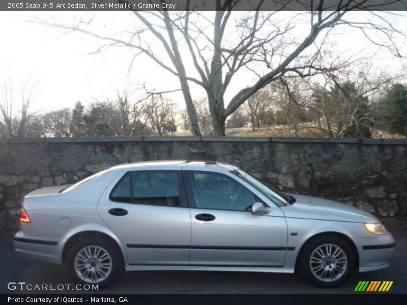 Silver Metallic / Granite Gray 2005 Saab 9-5 Arc Sedan
