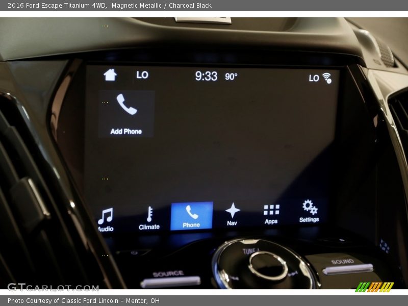 Magnetic Metallic / Charcoal Black 2016 Ford Escape Titanium 4WD