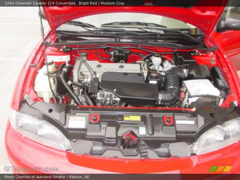 Bright Red / Medium Gray 1999 Chevrolet Cavalier Z24 Convertible
