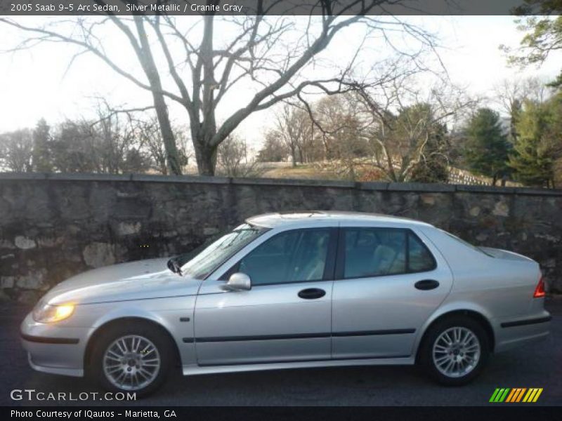 Silver Metallic / Granite Gray 2005 Saab 9-5 Arc Sedan