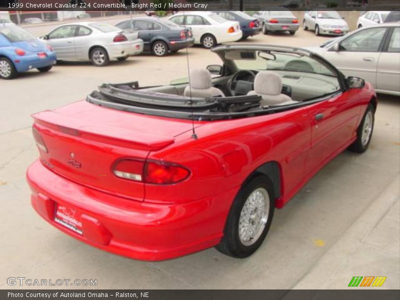 Bright Red / Medium Gray 1999 Chevrolet Cavalier Z24 Convertible