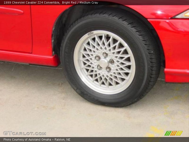 Bright Red / Medium Gray 1999 Chevrolet Cavalier Z24 Convertible