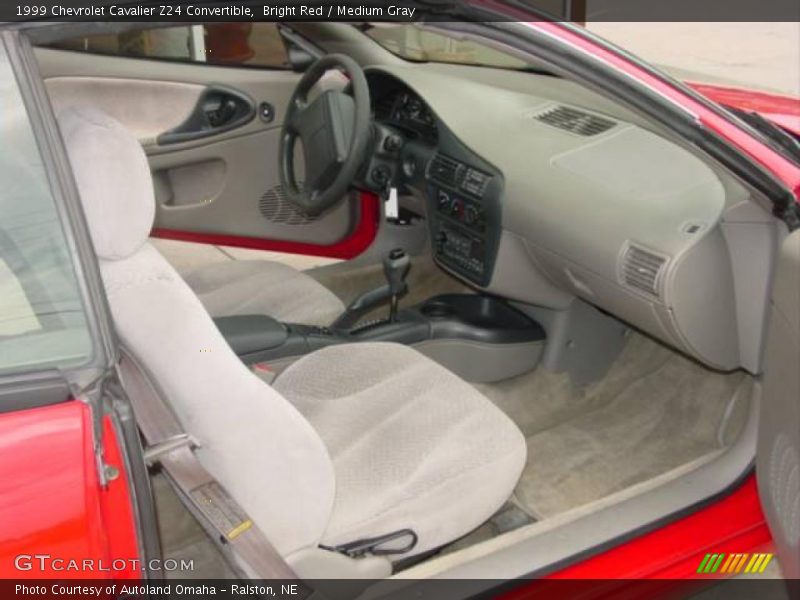 Bright Red / Medium Gray 1999 Chevrolet Cavalier Z24 Convertible