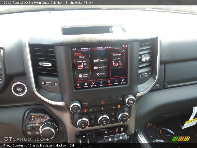 Controls of 2019 1500 Big Horn Quad Cab 4x4