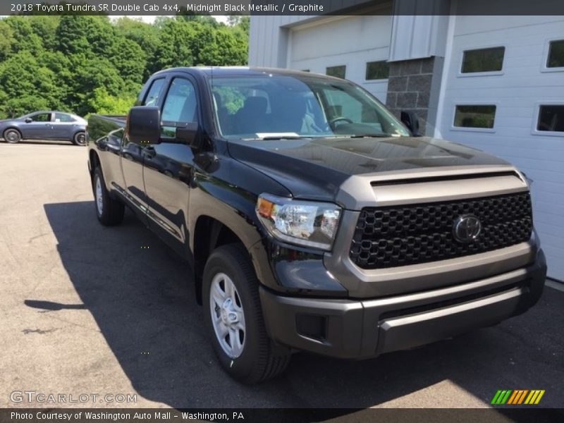 Midnight Black Metallic / Graphite 2018 Toyota Tundra SR Double Cab 4x4