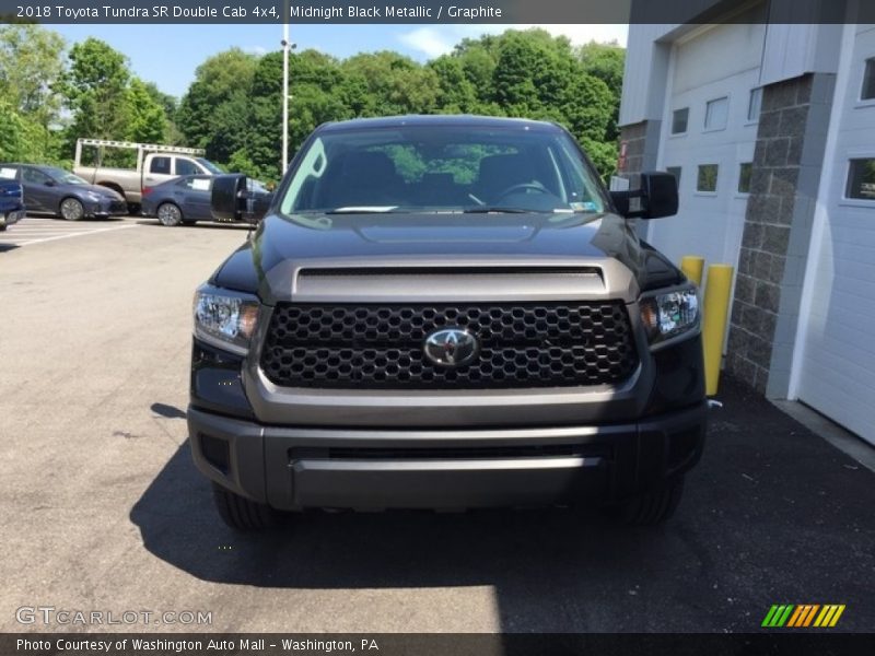 Midnight Black Metallic / Graphite 2018 Toyota Tundra SR Double Cab 4x4