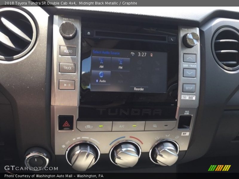Midnight Black Metallic / Graphite 2018 Toyota Tundra SR Double Cab 4x4