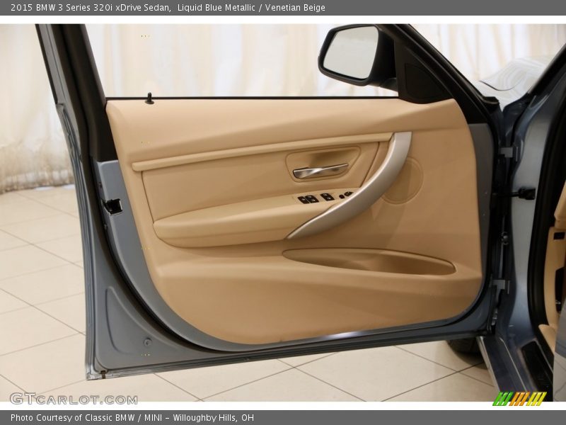 Liquid Blue Metallic / Venetian Beige 2015 BMW 3 Series 320i xDrive Sedan
