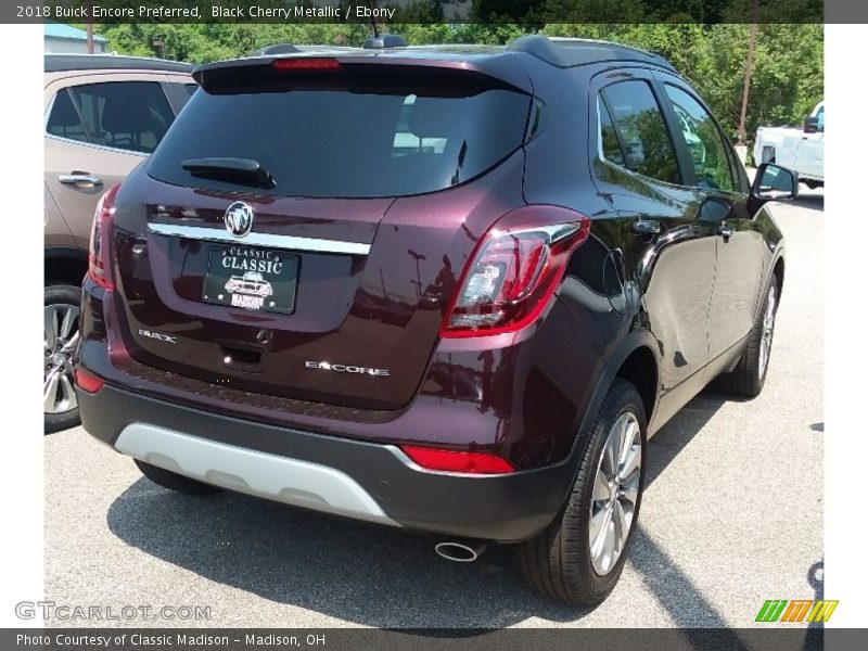 Black Cherry Metallic / Ebony 2018 Buick Encore Preferred
