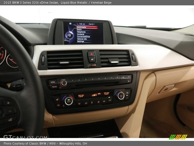 Liquid Blue Metallic / Venetian Beige 2015 BMW 3 Series 320i xDrive Sedan