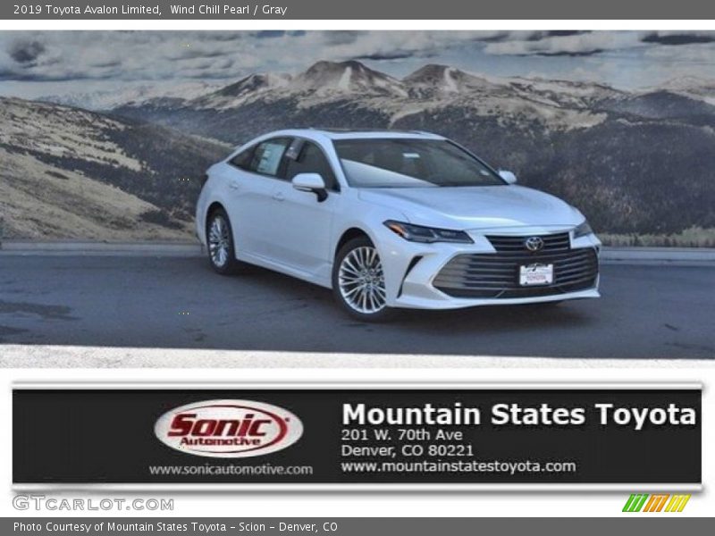Wind Chill Pearl / Gray 2019 Toyota Avalon Limited
