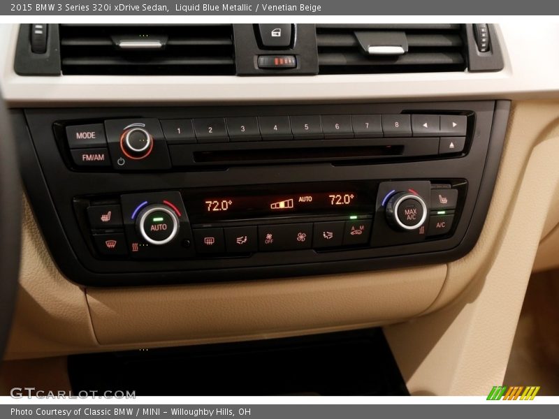 Liquid Blue Metallic / Venetian Beige 2015 BMW 3 Series 320i xDrive Sedan