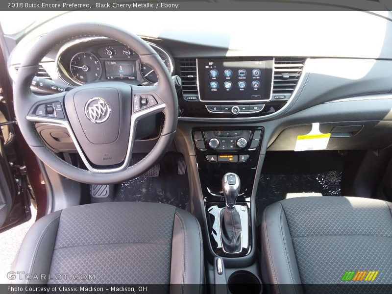 Black Cherry Metallic / Ebony 2018 Buick Encore Preferred