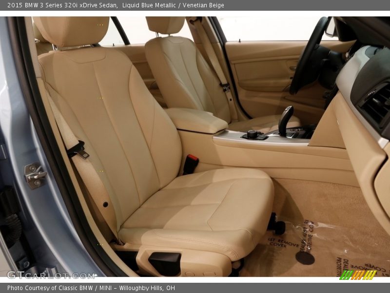 Liquid Blue Metallic / Venetian Beige 2015 BMW 3 Series 320i xDrive Sedan