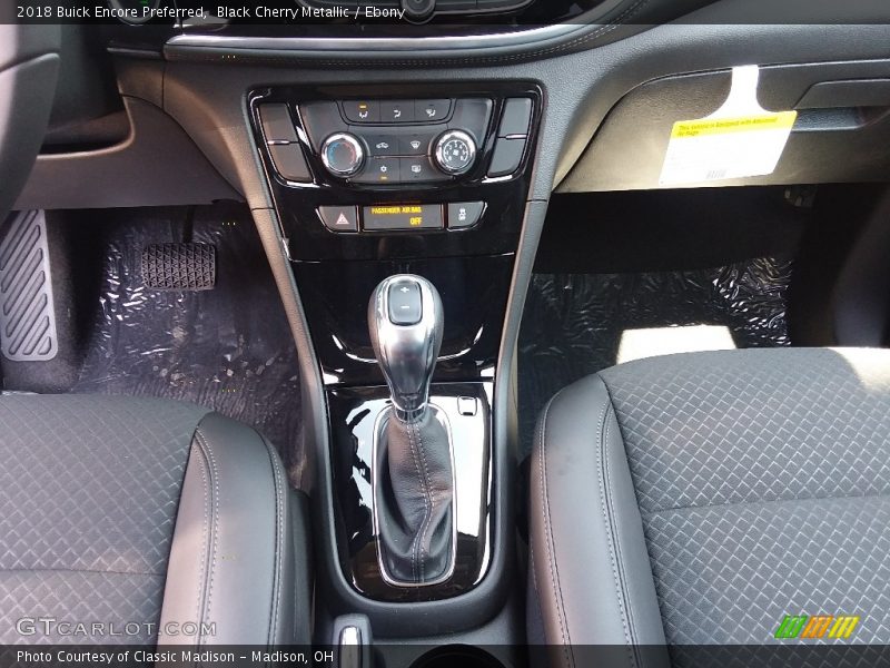 Black Cherry Metallic / Ebony 2018 Buick Encore Preferred