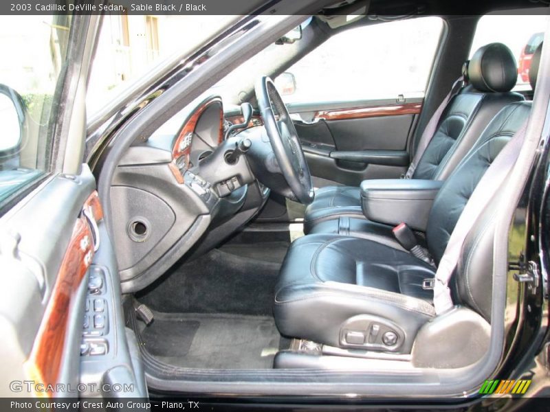Sable Black / Black 2003 Cadillac DeVille Sedan