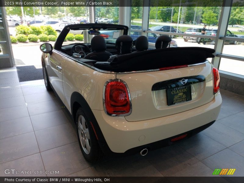 Pepper White / Carbon Black 2019 Mini Convertible Cooper