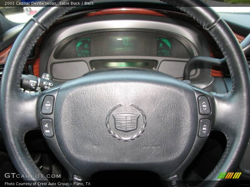 Sable Black / Black 2003 Cadillac DeVille Sedan