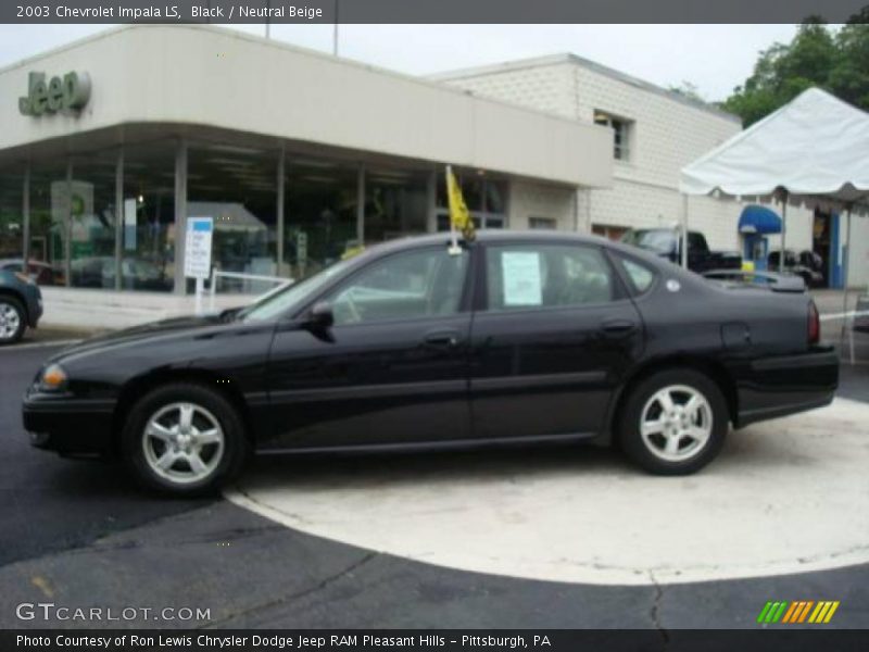 Black / Neutral Beige 2003 Chevrolet Impala LS