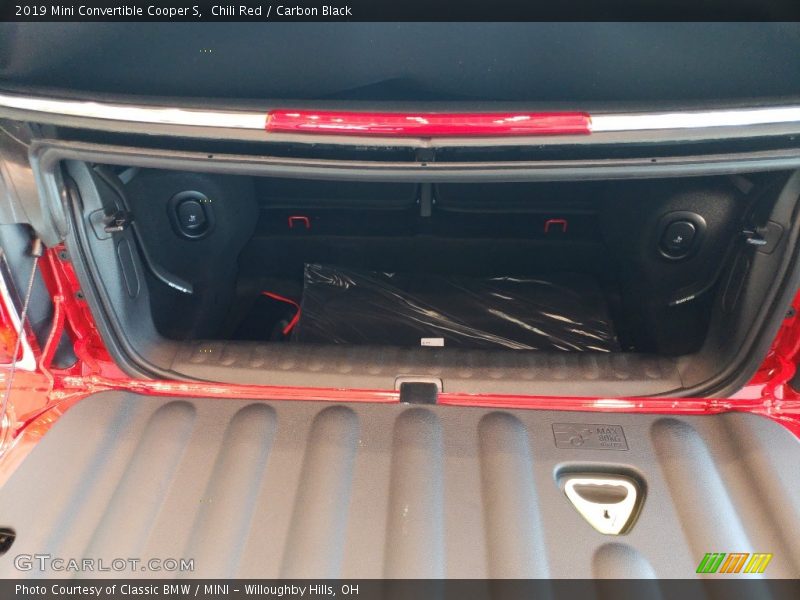  2019 Convertible Cooper S Trunk