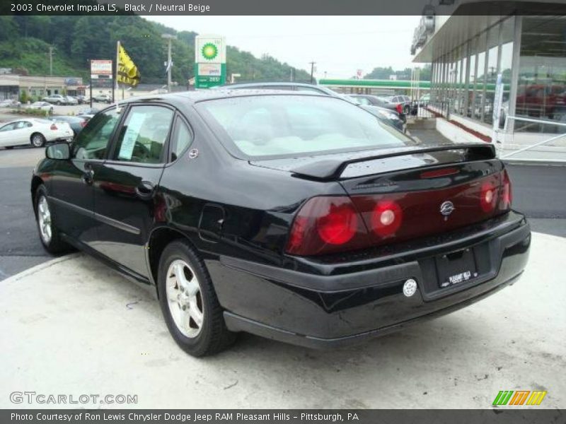 Black / Neutral Beige 2003 Chevrolet Impala LS