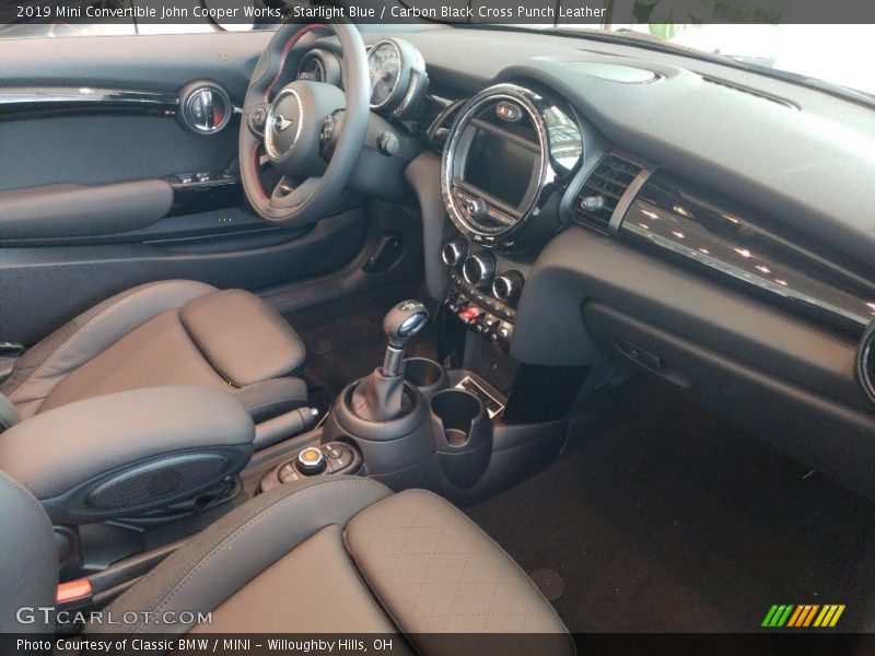  2019 Convertible John Cooper Works Carbon Black Cross Punch Leather Interior