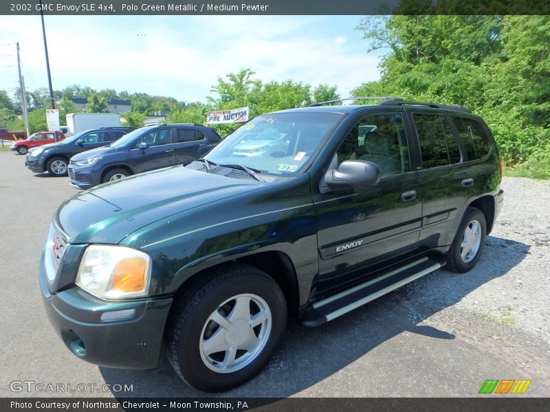 Polo Green Metallic / Medium Pewter 2002 GMC Envoy SLE 4x4