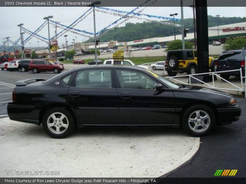 Black / Neutral Beige 2003 Chevrolet Impala LS