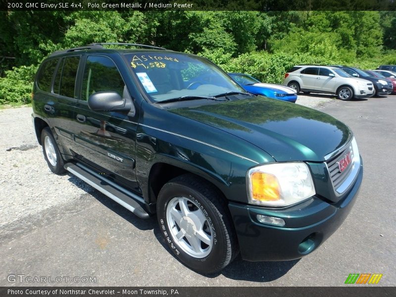 Polo Green Metallic / Medium Pewter 2002 GMC Envoy SLE 4x4