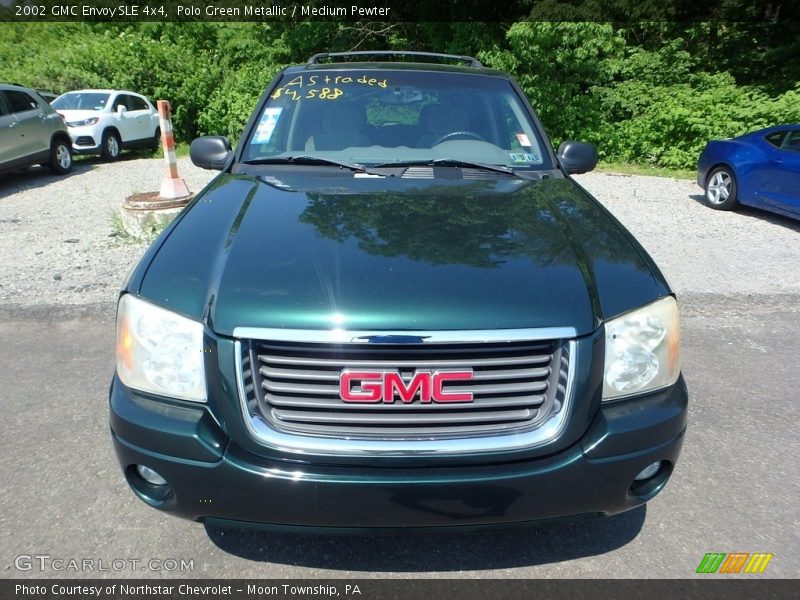 Polo Green Metallic / Medium Pewter 2002 GMC Envoy SLE 4x4