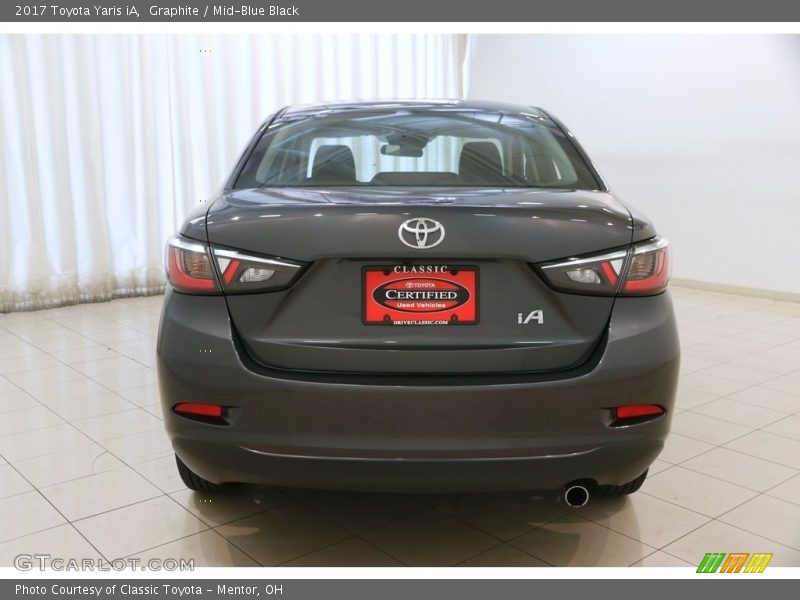 Graphite / Mid-Blue Black 2017 Toyota Yaris iA