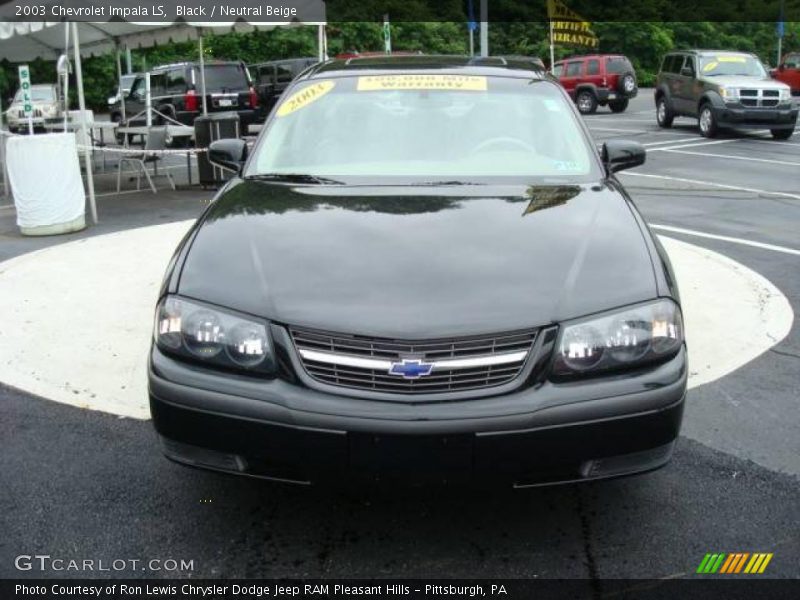 Black / Neutral Beige 2003 Chevrolet Impala LS
