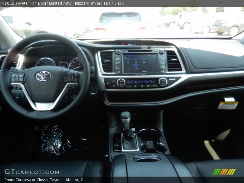 Blizzard White Pearl / Black 2018 Toyota Highlander Limited AWD