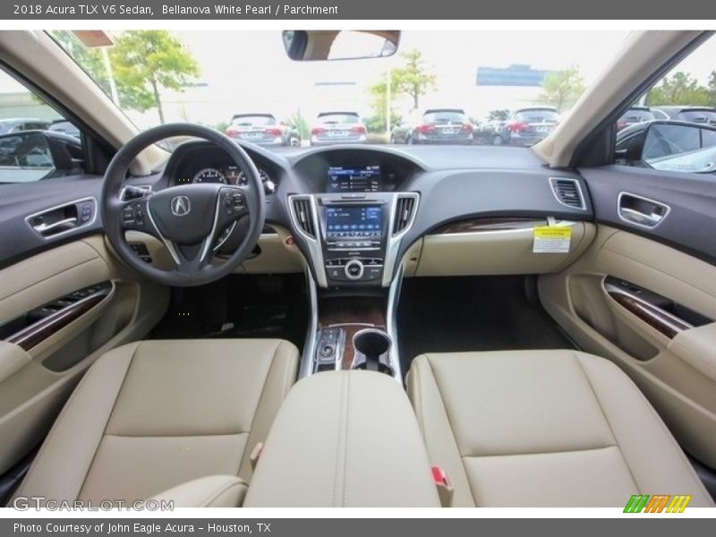 Bellanova White Pearl / Parchment 2018 Acura TLX V6 Sedan
