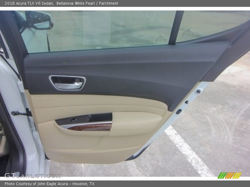 Bellanova White Pearl / Parchment 2018 Acura TLX V6 Sedan