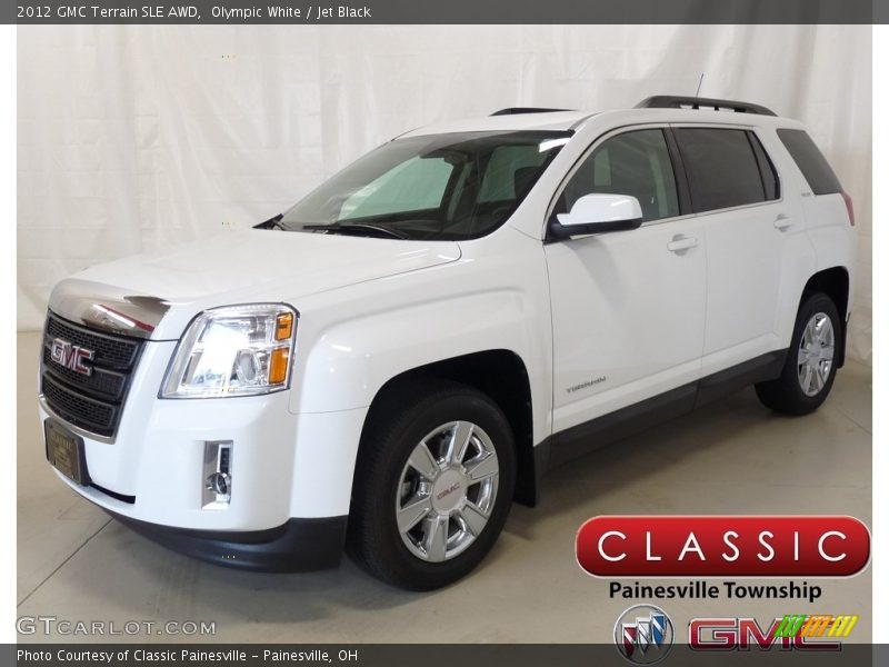 Olympic White / Jet Black 2012 GMC Terrain SLE AWD