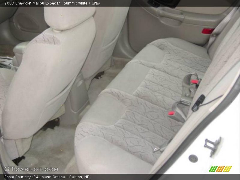 Summit White / Gray 2003 Chevrolet Malibu LS Sedan