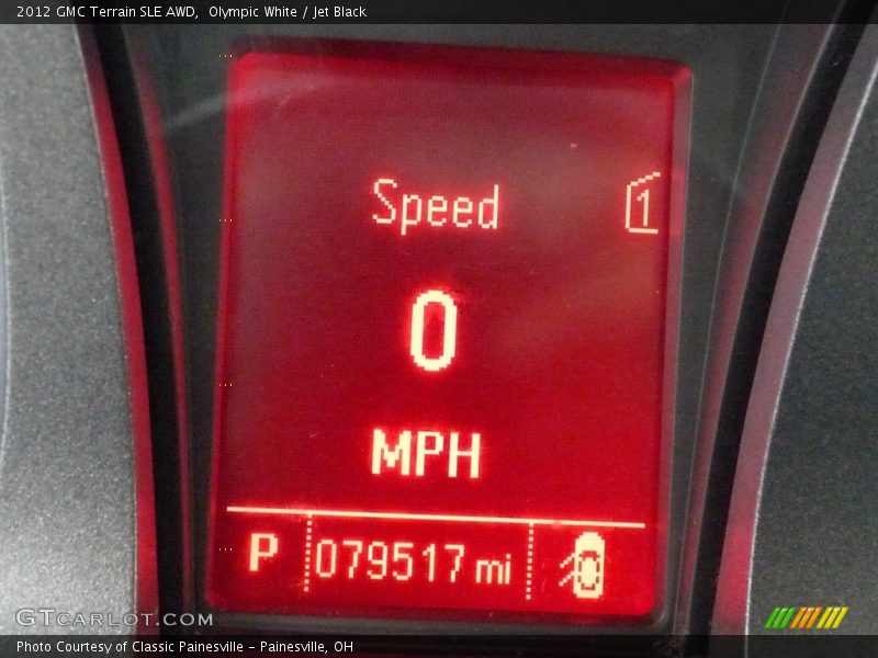 Olympic White / Jet Black 2012 GMC Terrain SLE AWD