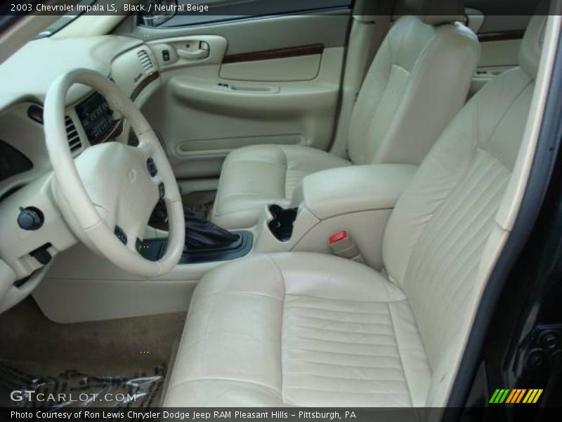 Black / Neutral Beige 2003 Chevrolet Impala LS
