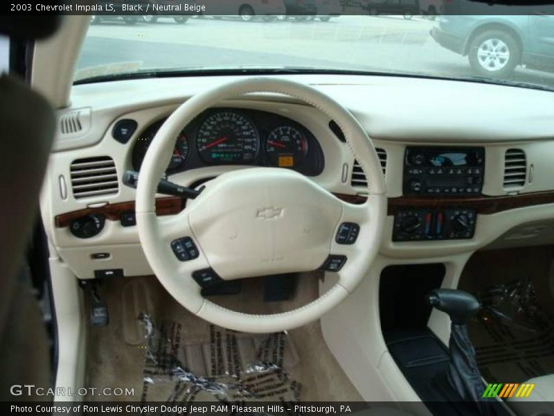 Black / Neutral Beige 2003 Chevrolet Impala LS