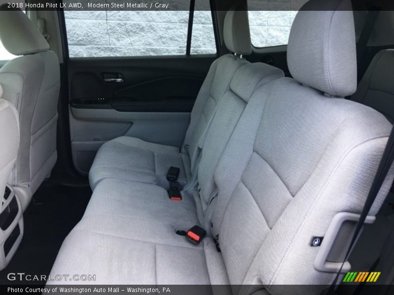 Modern Steel Metallic / Gray 2018 Honda Pilot LX AWD