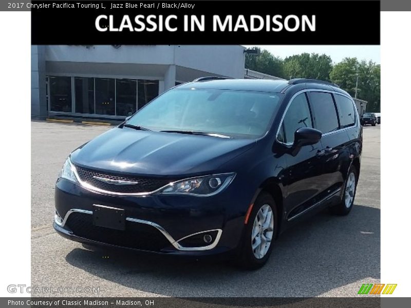 Jazz Blue Pearl / Black/Alloy 2017 Chrysler Pacifica Touring L