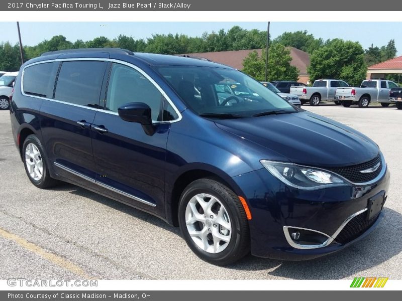 Jazz Blue Pearl / Black/Alloy 2017 Chrysler Pacifica Touring L