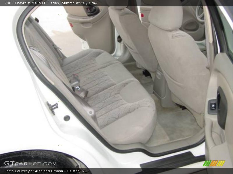 Summit White / Gray 2003 Chevrolet Malibu LS Sedan