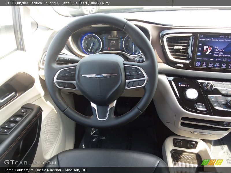 Jazz Blue Pearl / Black/Alloy 2017 Chrysler Pacifica Touring L
