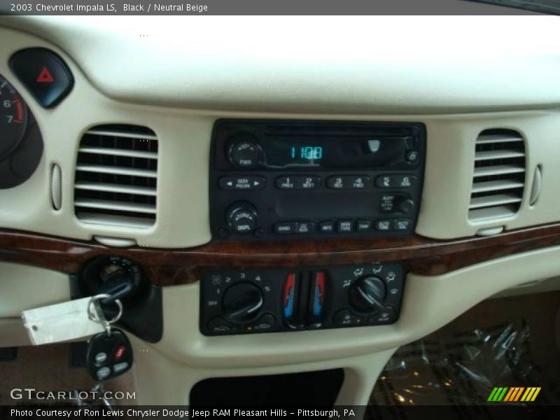 Black / Neutral Beige 2003 Chevrolet Impala LS