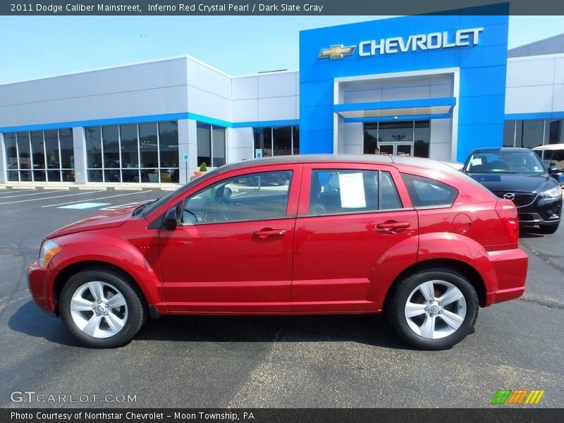 Inferno Red Crystal Pearl / Dark Slate Gray 2011 Dodge Caliber Mainstreet