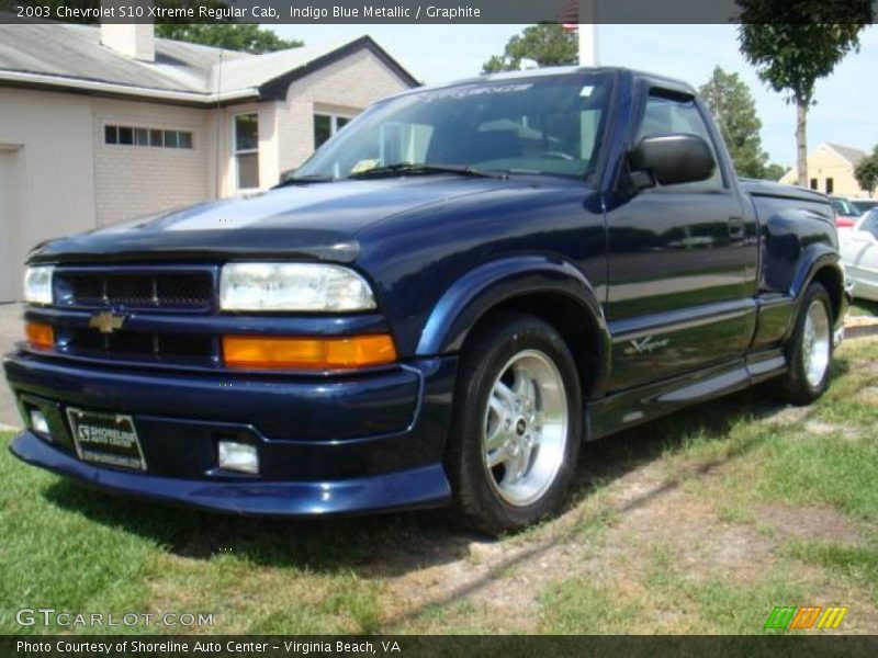 Indigo Blue Metallic / Graphite 2003 Chevrolet S10 Xtreme Regular Cab